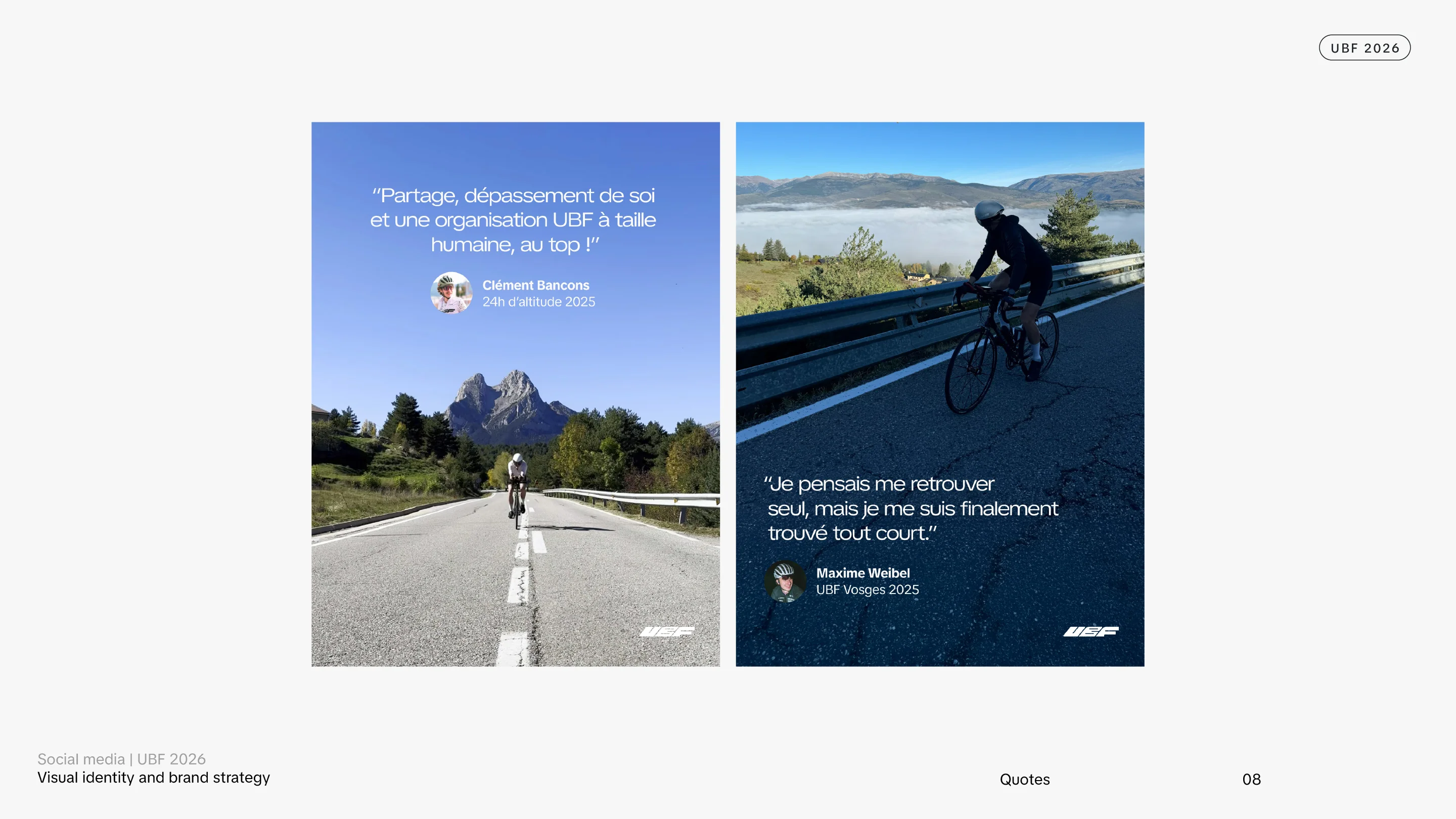 Ultra Bike France® social media — sponsor-ready content format